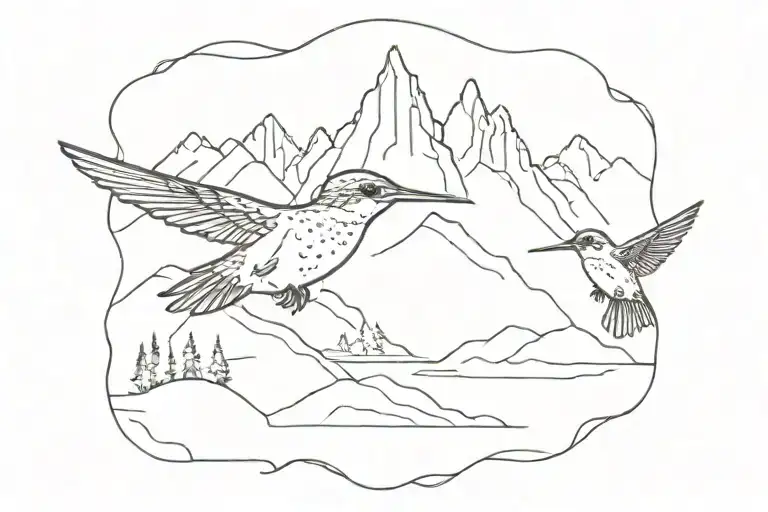 Mountain Jeep Fish Hummingbird
