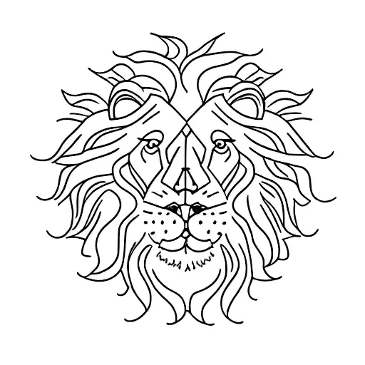 Lion With Family Of 5