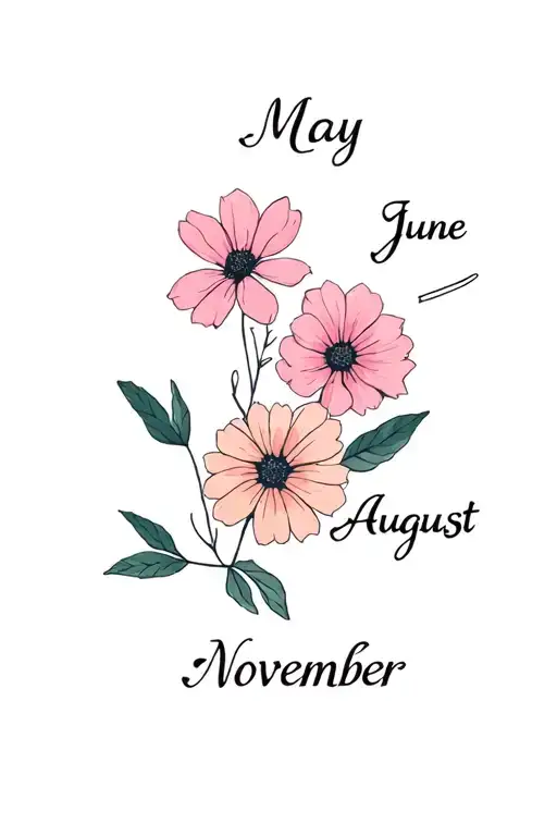 Birth Month Flowers May June August November Birth Flower