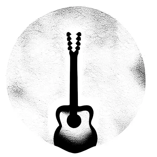Cute Tattoo For A Person Who Loves To Sing And Play Guitar