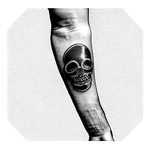 Forearm Skull Sleeve