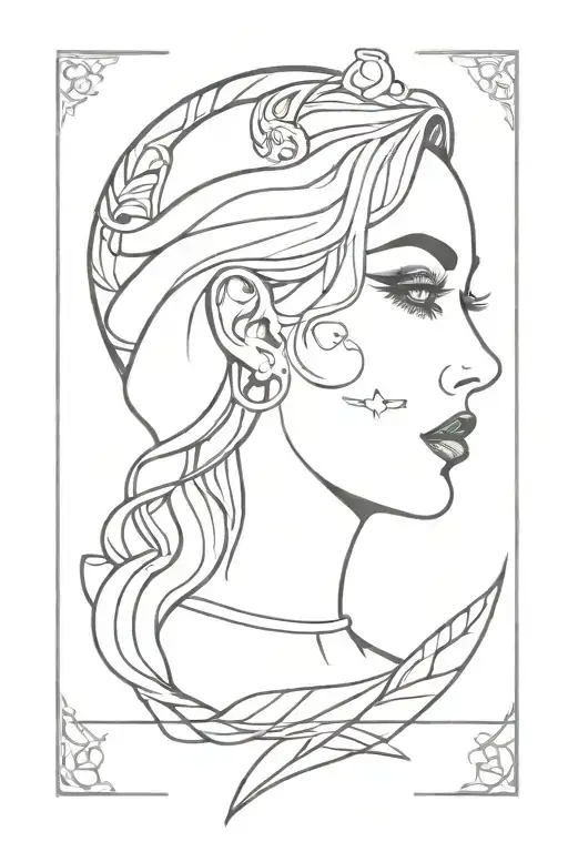 Gothic Two Face Goddess