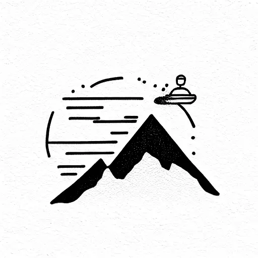 Lifeline With Mountain And Summer