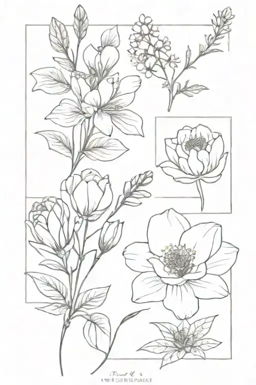 July And March Birth Flower Bouquet