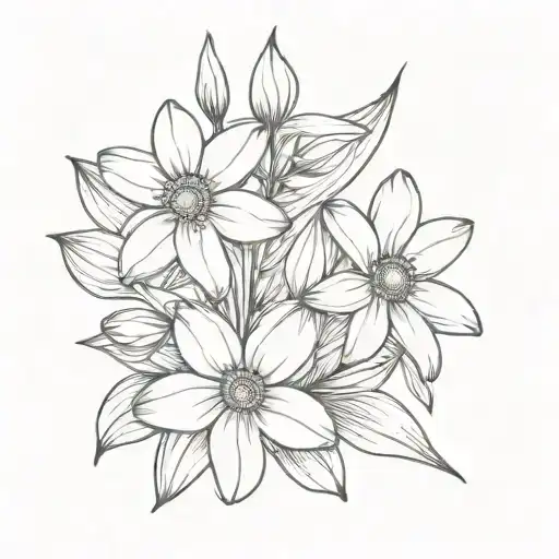 Daisy And Narcissus Bouquet