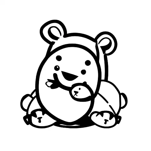 A Cute Cartoon Bear And A Cute Cartoon Turtle On A Balance