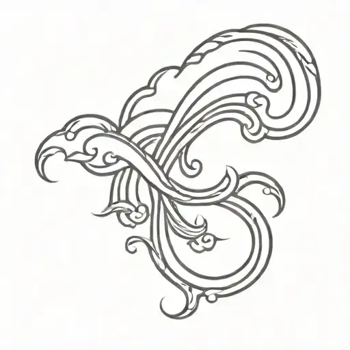 Rainbow Colors With Fire Coming