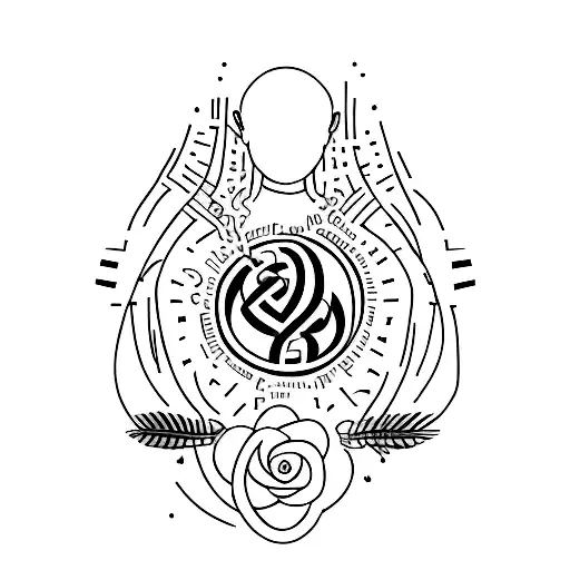 Unalome Symbol For Near Death Hetting Female On Right Path