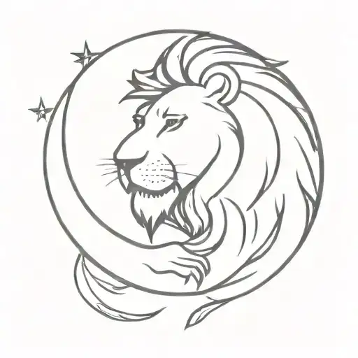 Lion And Crescent And A Star