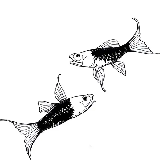 2 Peces Koi Fish