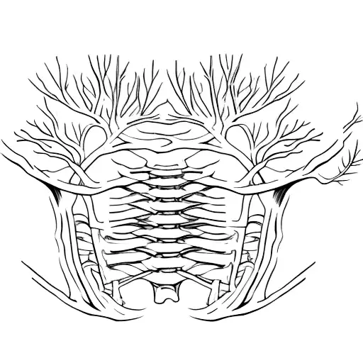 Rib Cage And Oak Tree Roots