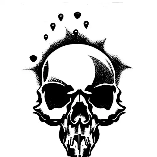 Skull Amd Car Engine