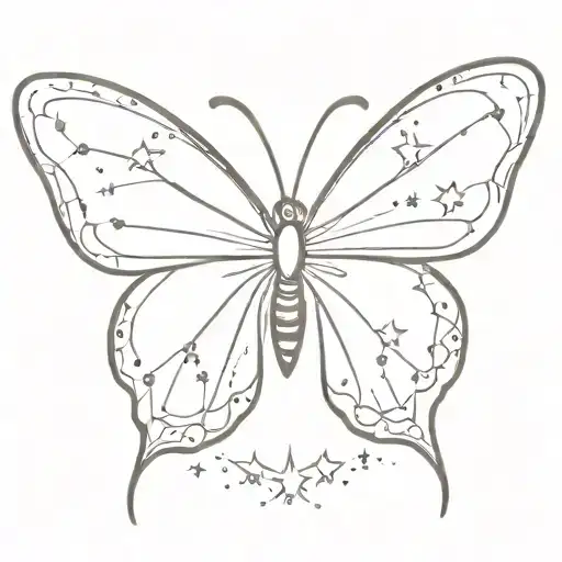 Butterfly With Star
