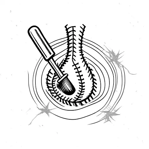 A Baseball Bat With Barbed Wire Wrapped Around It