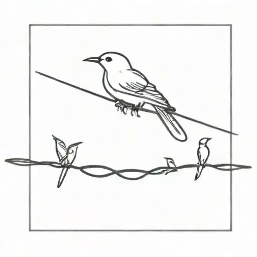 Bird On A Wire Minimalist