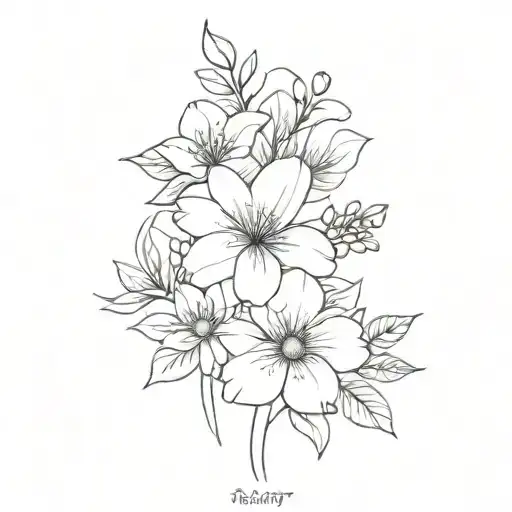 January January September Birth Flower Bouquet