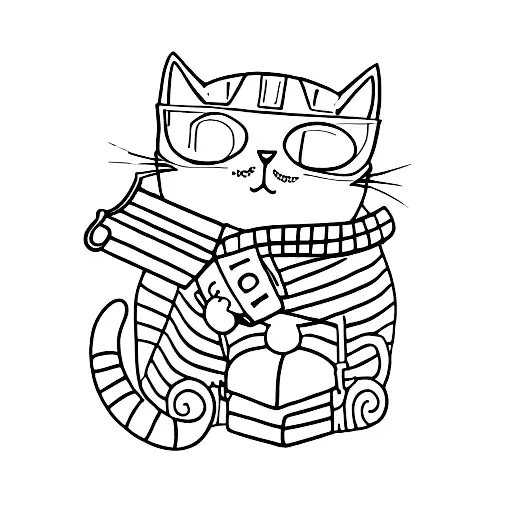 Cat With Number Twenty Eight