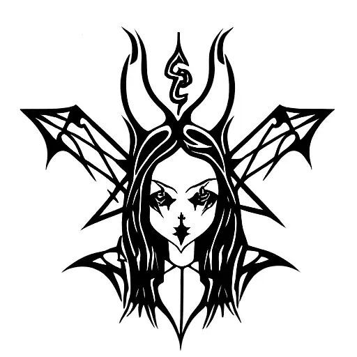Dark Medieval Satanic Girl