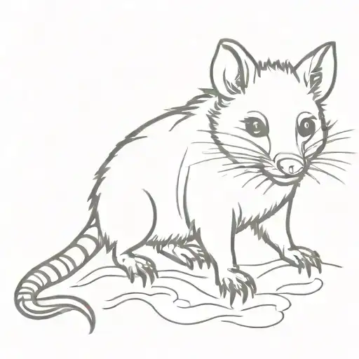 Dad Beer Fishing Possum