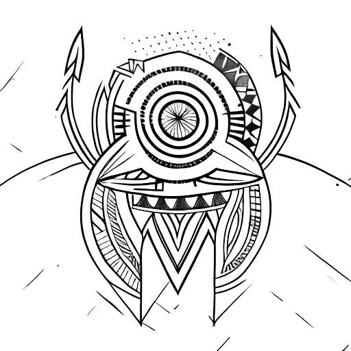 Bohemian Style Arrow Tattoo With Stars Around It