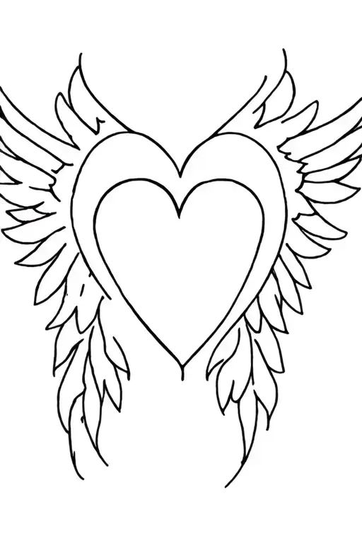 Dollars Bill And Wings And Love Heart