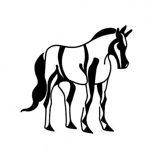 Horse And Dog Tribal