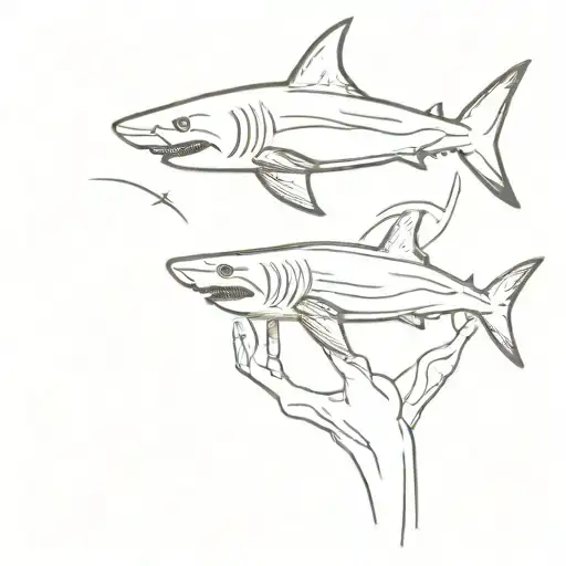 A Shark Swim In A Hand