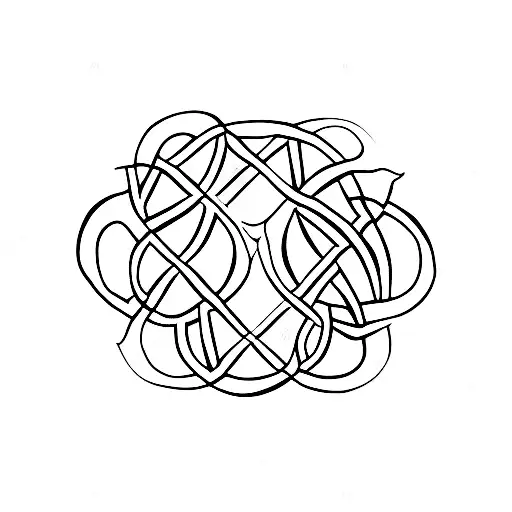 Celtic Knot With A S And L Initial