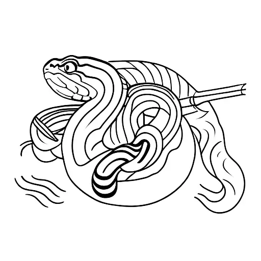 Snake On Arm To Chest