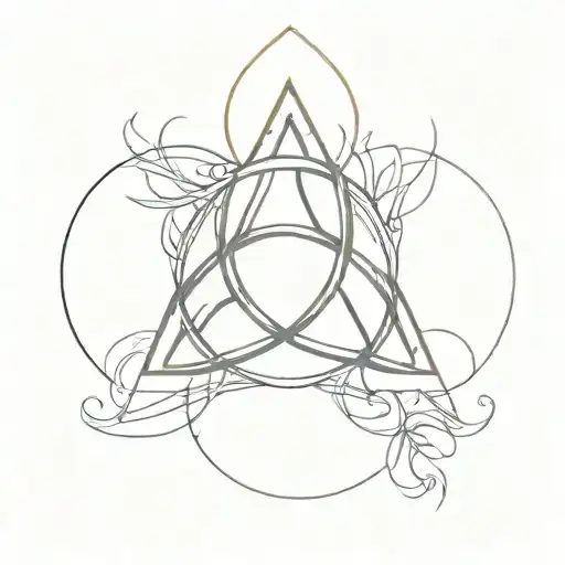 Triquetra Unalome Sun Moon