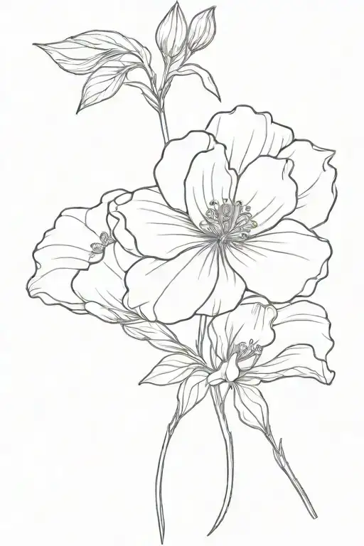Birth Flowers February And August Birth Flower Tattoo