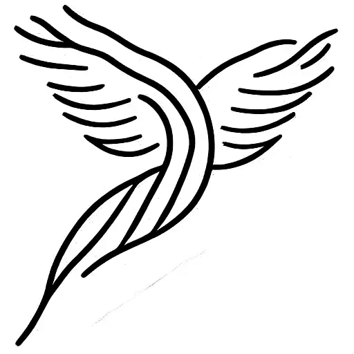 Number 21 With Angel Wings