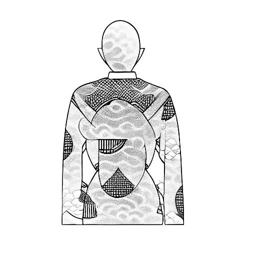 Coverup The Lady Into A Black Japanese Smoke Style Design