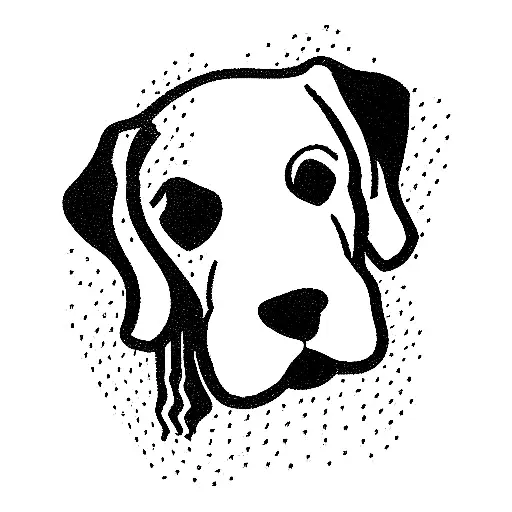 Cocker Spaniel Fine Line Outline