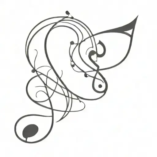 Endless Music Note Intertwined