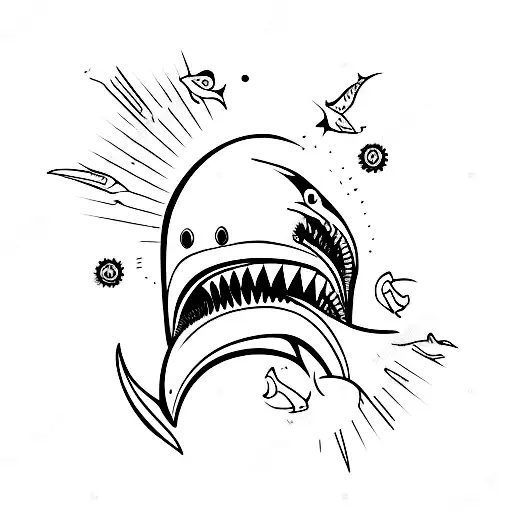 Sunset In Shark Jaws