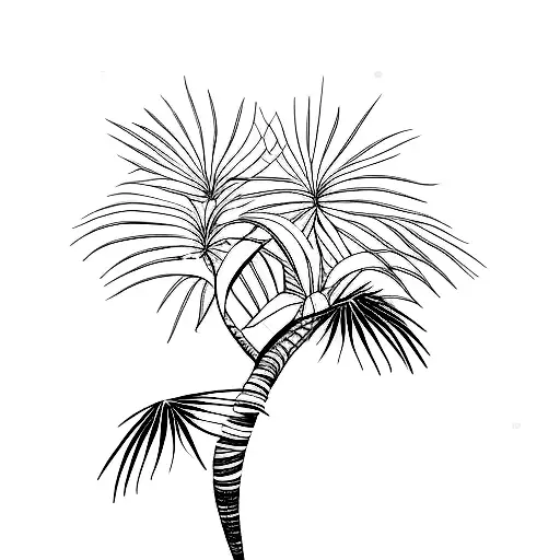 Palm Tree Parrots Cars Girls