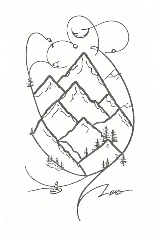 Love Mountain Night Infiny