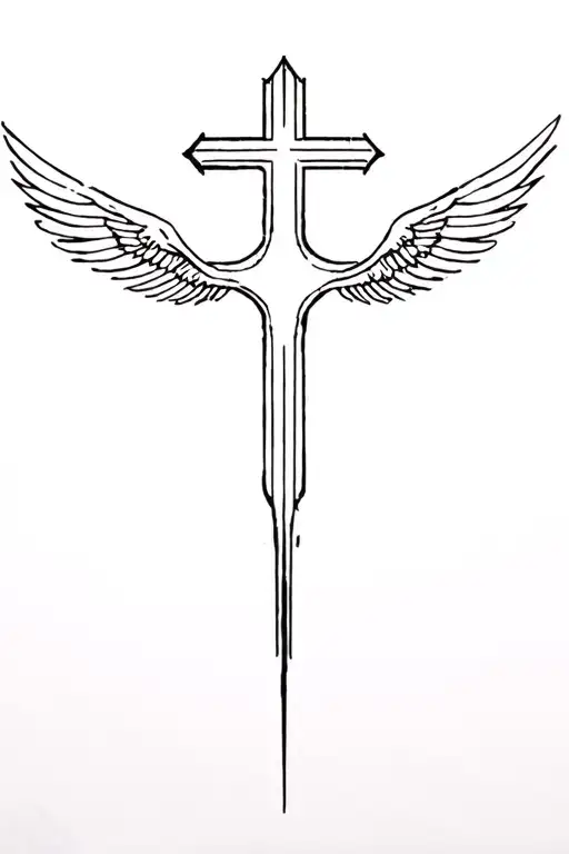 Dark Angel Cross Surrounded