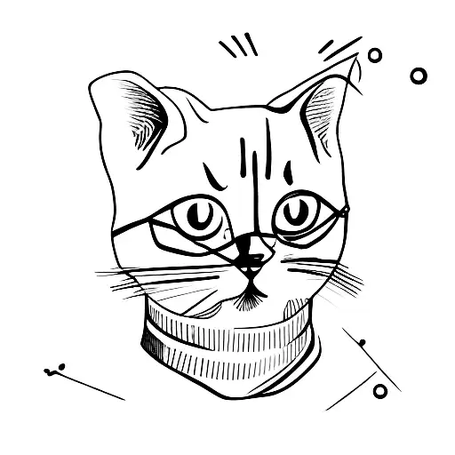 Cat With Skimask And Gun