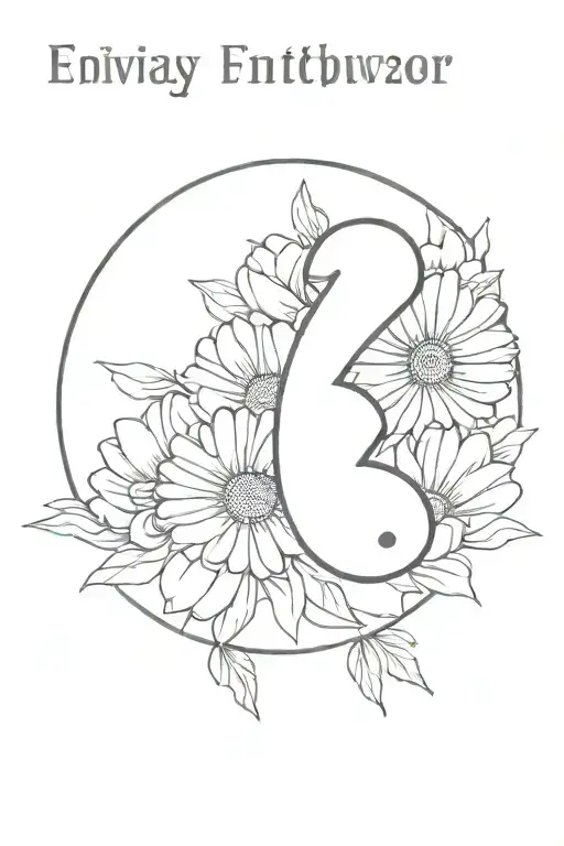 Always And Forever With Number 82 And A Daisy For A Spine
