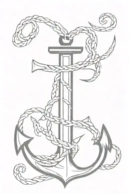 Jay Ar Name In An Anchor Intertwined