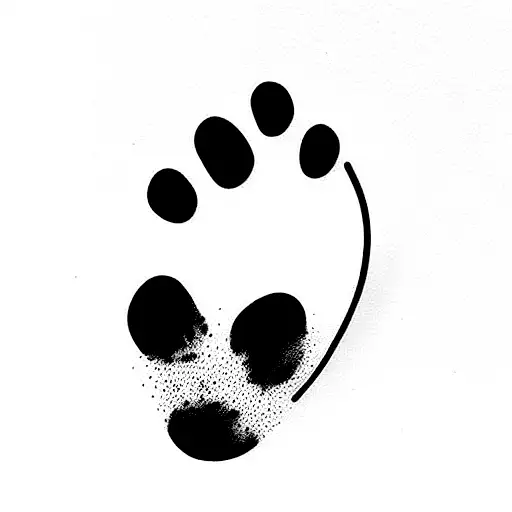 Puppy Footprint With The Word Polo