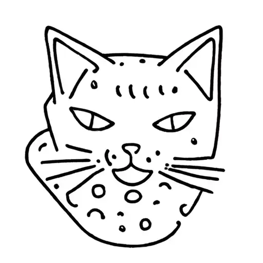 Cheese And Black Cat