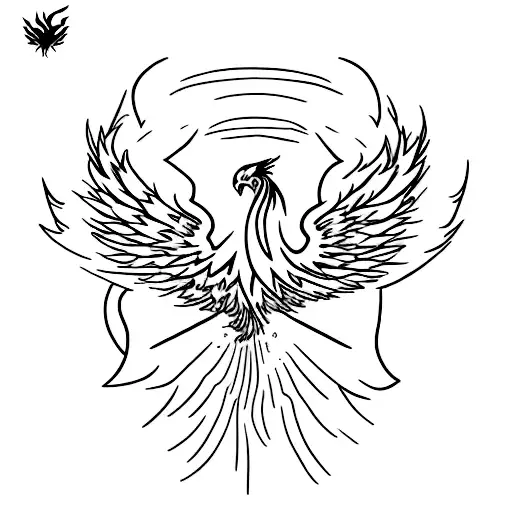 Phoenix And Emerging From Water