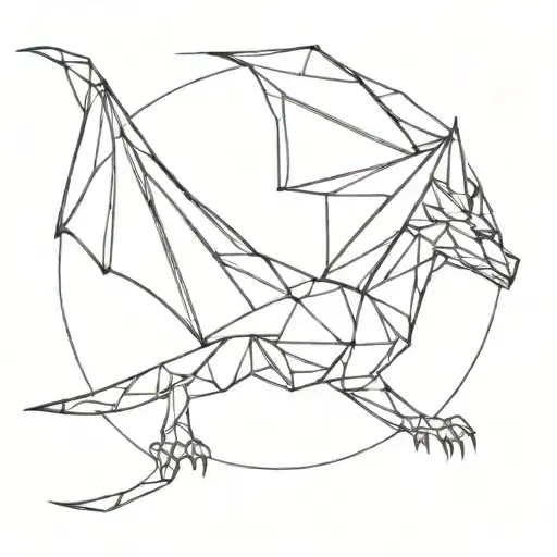 Origami Dragon Flying