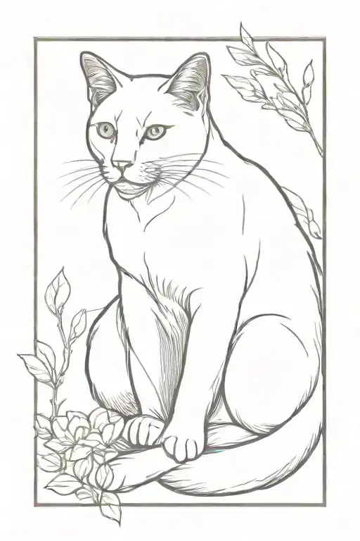 The Lop Eared Cat Sitting