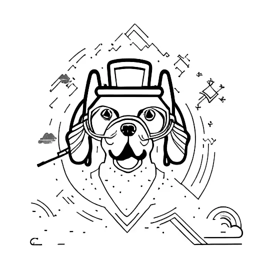 Dog In Shape Of An Ar