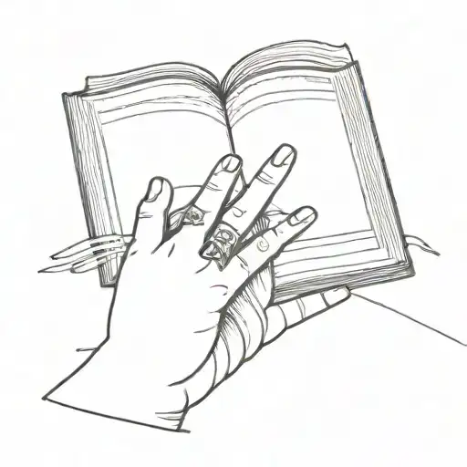 Book Open With Hands Holding