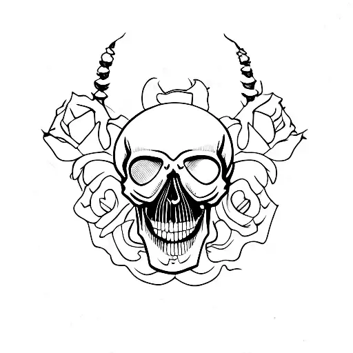 Skull With Skull In Forehead